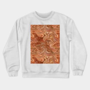 Orange Silk Marble - Digital Liquid Paint Crewneck Sweatshirt